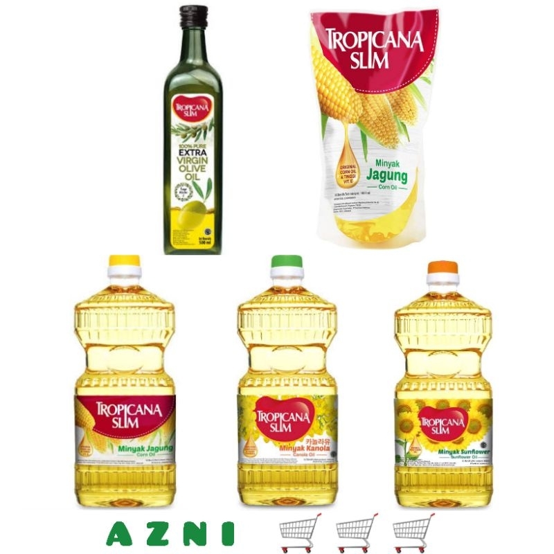 

TROPICANA SLIM Minyak - Kanola/ Sunflower/ Jagung/ Zaitun Olive Oil/ All Varian