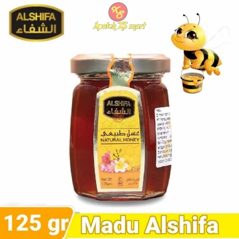 

ALSHIFA NATURAL HONEY 125 GRAM MADU MURNI MADU ASLI