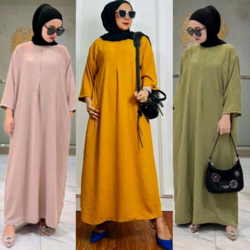 GAMIS FITRI OVERZISE LODIRA 7/8/PAKAIAN WANITA  MUSLIM/ARABIAN GAMIS