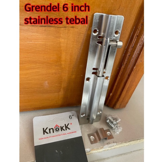 Grendel 6 Inc 12 inc Selot Slot Grendel Pintu 12 inc 30 cm door bolt 12 inch Tebal Anti Karat Grendel selot door bolt 6 inc/ selot pintu 6 inc sepot grendel pintu kupu kupu door bolt 6 inc/ 15 cm stainless tebal selot stanlis anti karat selot kunci pintu