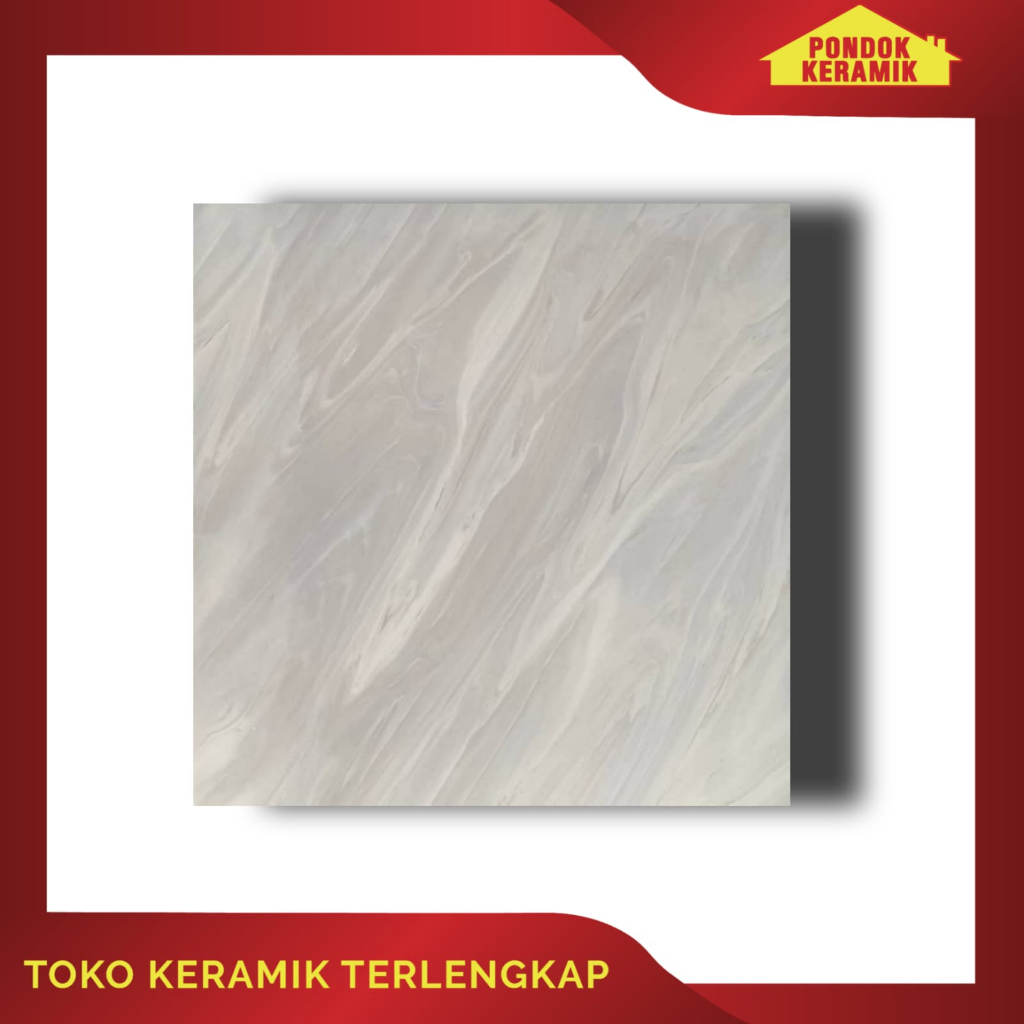 Keramik Lantai Otis 50x50 Azzo Griss Motif Marble Glossy