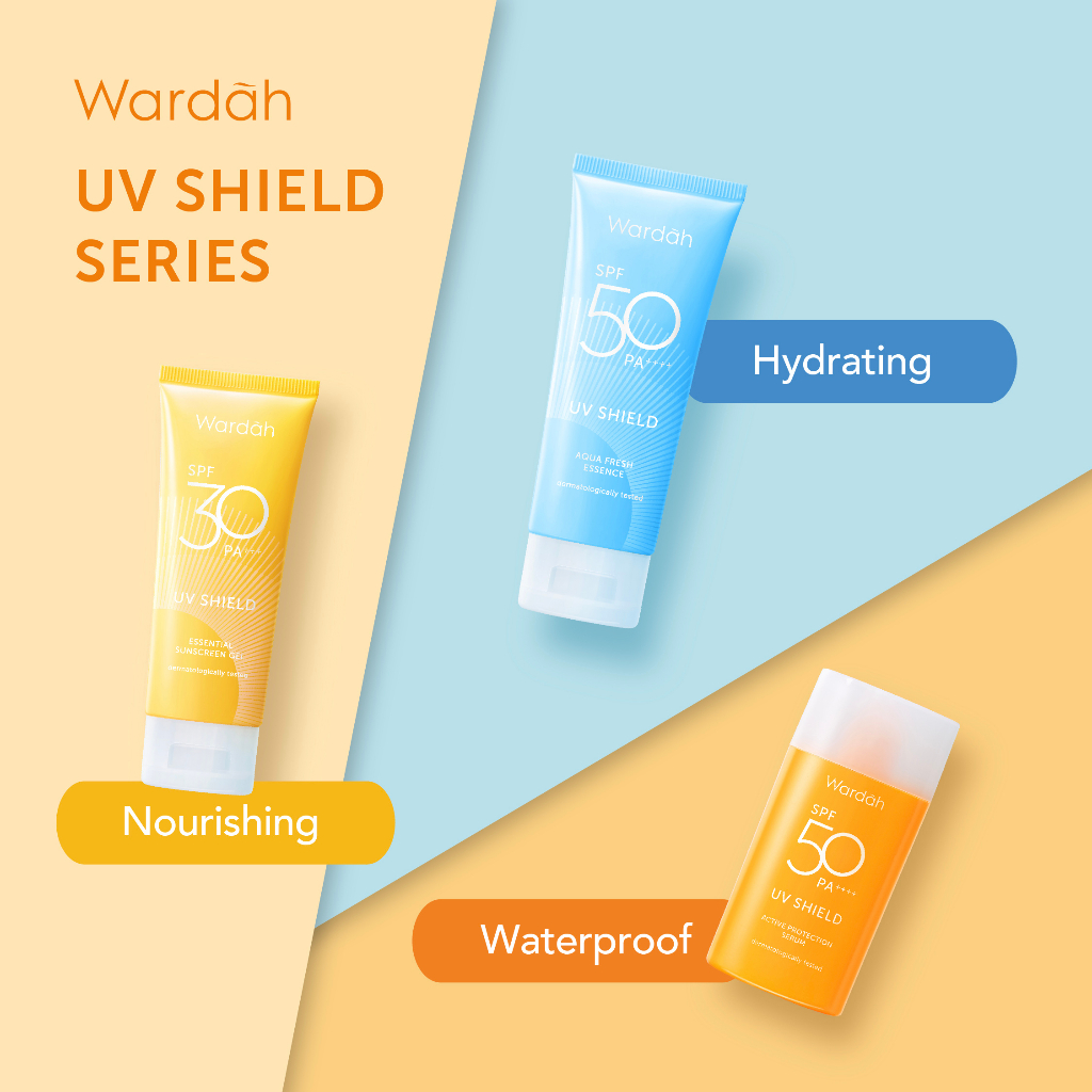 Wardah UV Shield Essential Sunscreen Gel SPF 30 PA |SPF 50 PA ++++ 40 ml