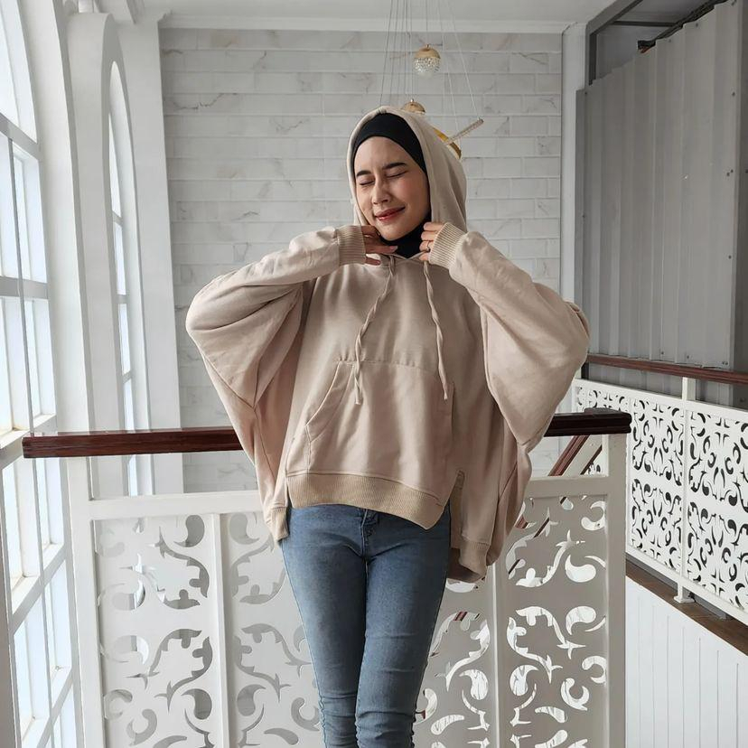 SLIT HODIE BATWING JUMBO BIGSIZE WANITA SWEATER  OVERSIZE