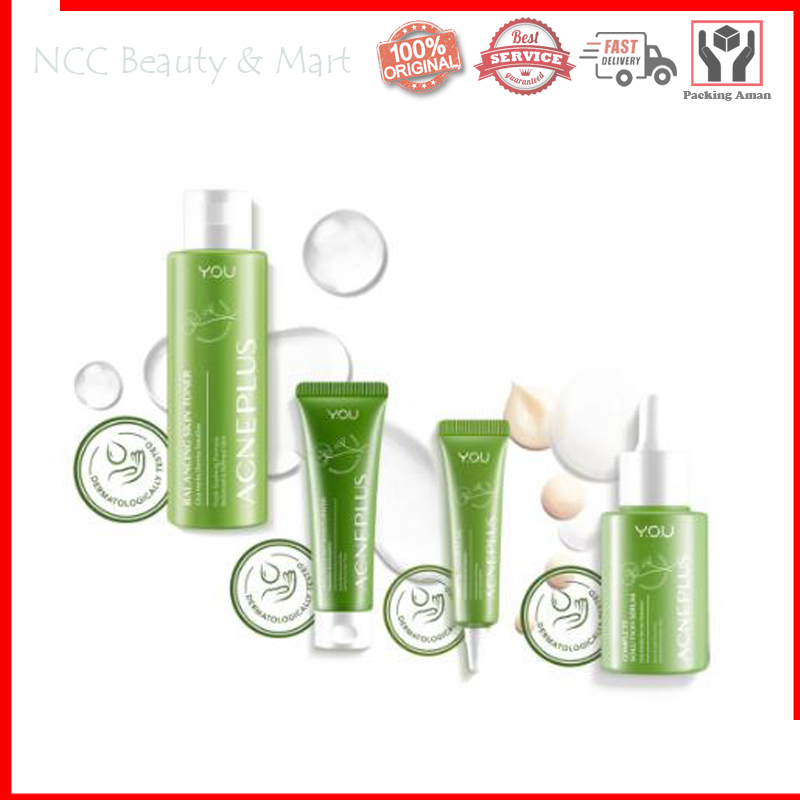 * NCC * You Acne Plus Series Moiturizer Spot Care Toner Facial Foam Y.O.U Treatment Jerawat AcnePlus