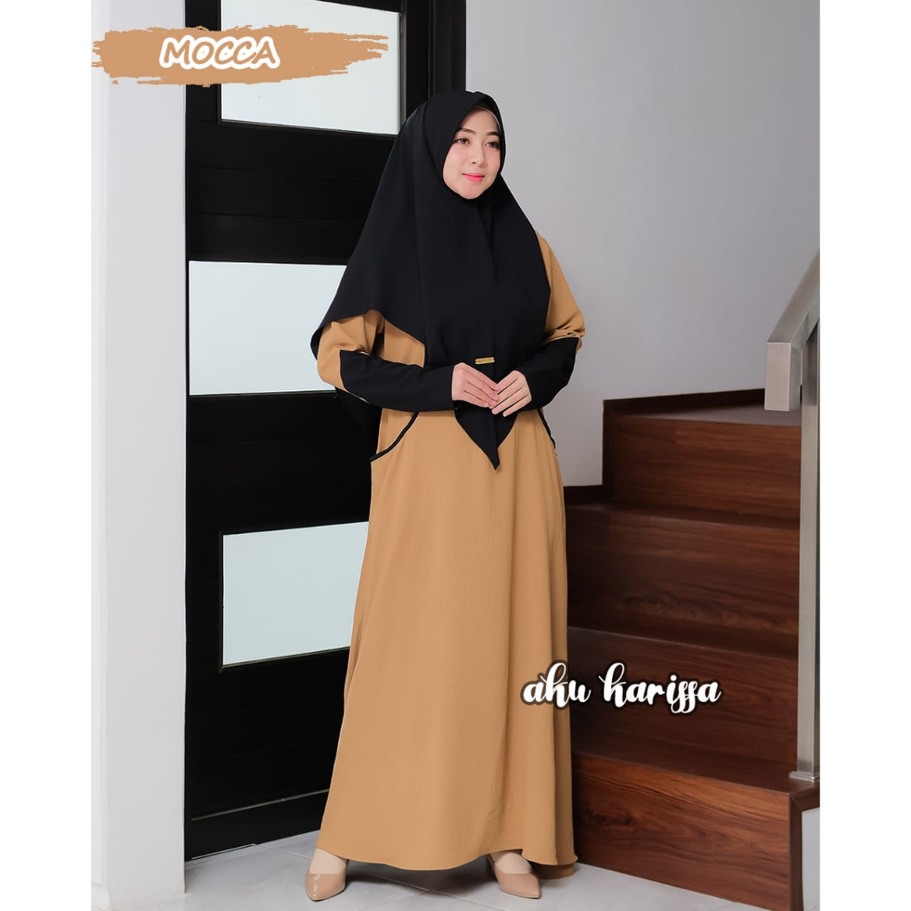 Gamis SYARI DEANA aku karissa  baju lebaran CLAUDIA DIYANTI terbaru modis modern original berlabel muslimah fashion stlye wanita