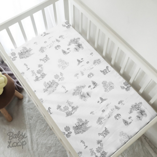 Baby Loop Japanese Cotton Bedsheet 95x65x10cm - Cute Sprei Katun Jepang Baby Loop Seprai Ranjang Sprey Baby Box Nuna Sena Right Start Sena Aire 95 x 65 cm