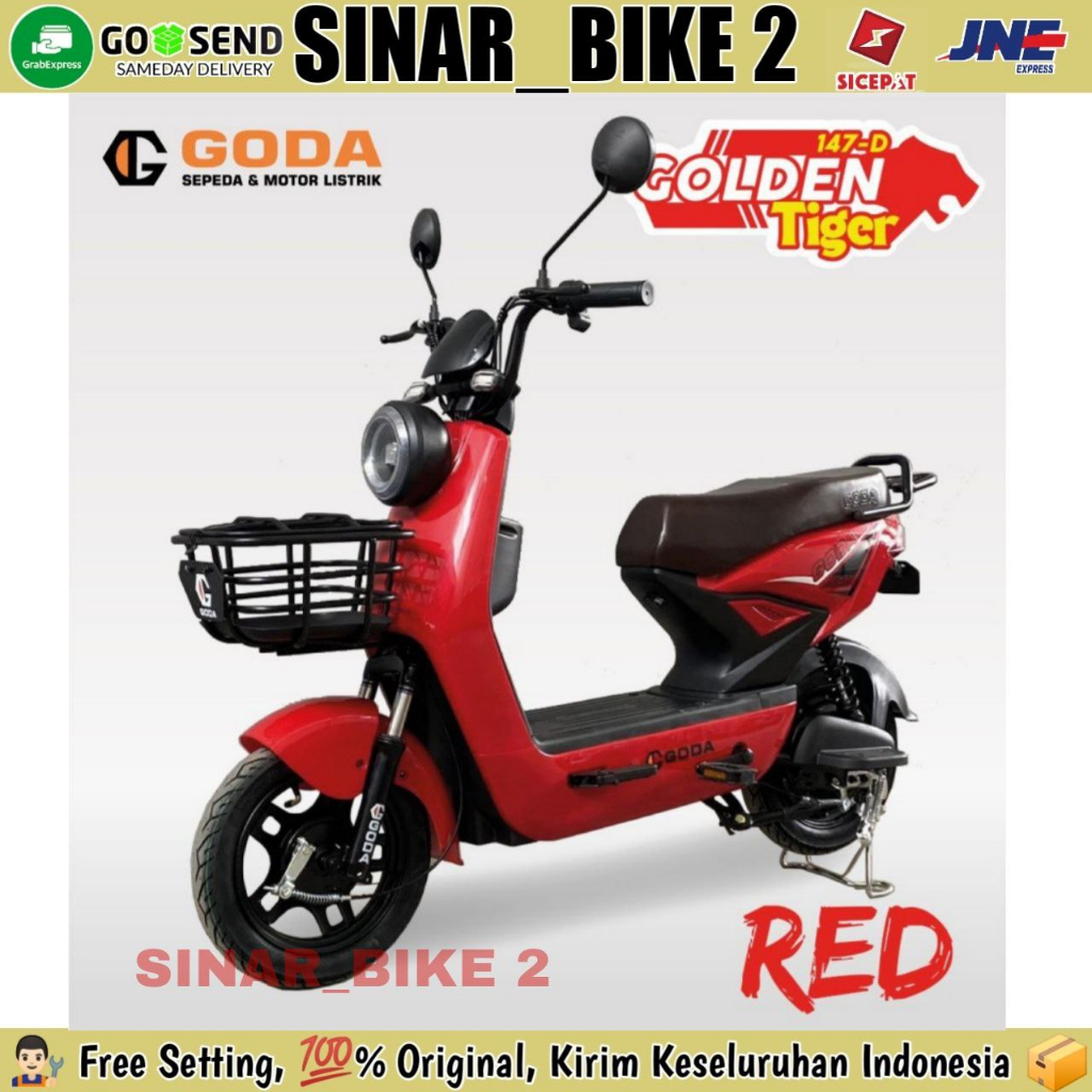 Sepeda Listrik GODA GOLDEN TIGER 147 D &amp; 147 DS 500 Watt Electric Bike