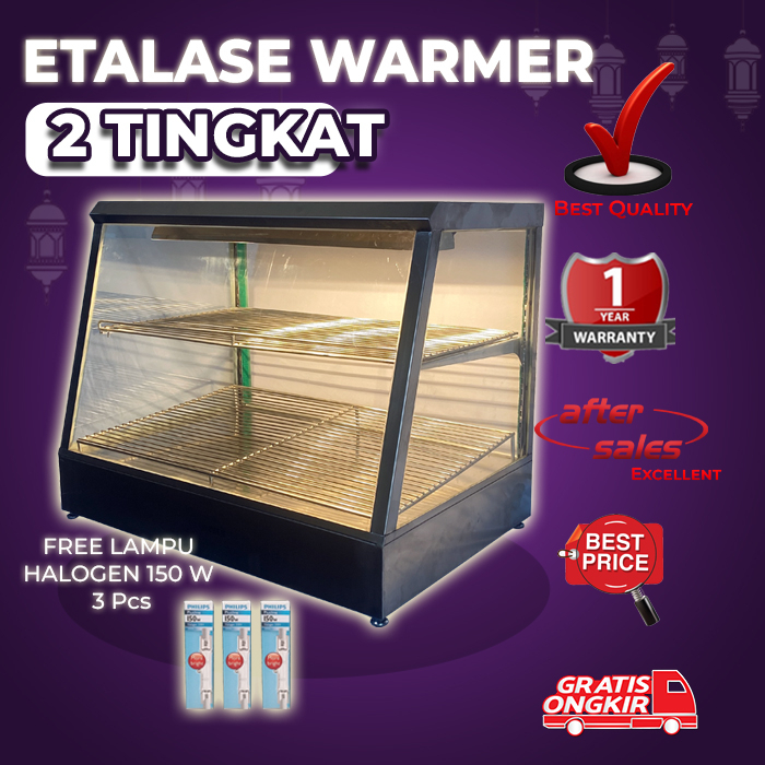 Etalase Ayam Goreng  / Showcase Fried Chicken / Food Display / Etalase Food Warmer / Food Display Wa