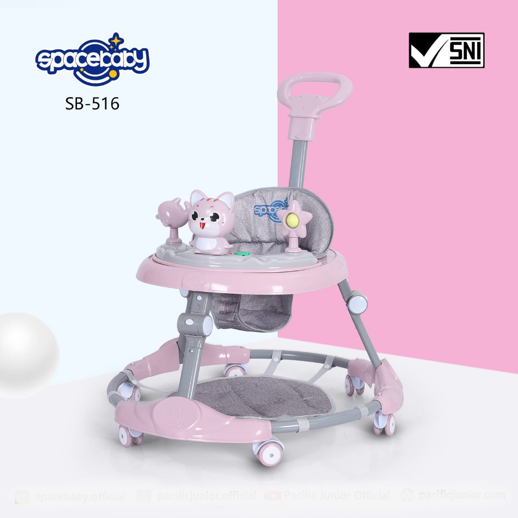 SPACE BABY Baby Walker SB 511 512 513 516 Ada Dorongan Ada Alas kaki SPACEBABY [ * FREE PACKING DUS ALAS ]