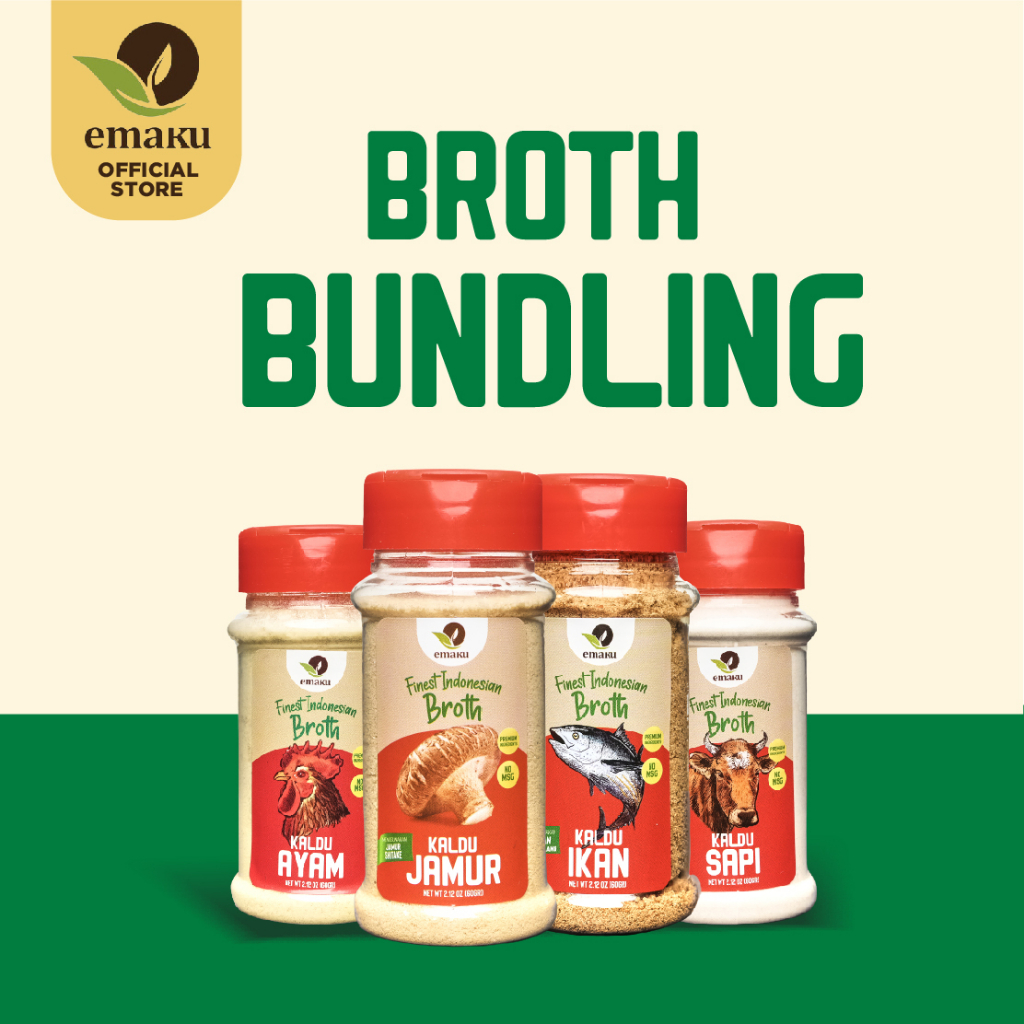 

Emaku Paket Bumbu Masak Instant Dapur No MSG - Broth Bundling Per Botol 60gr