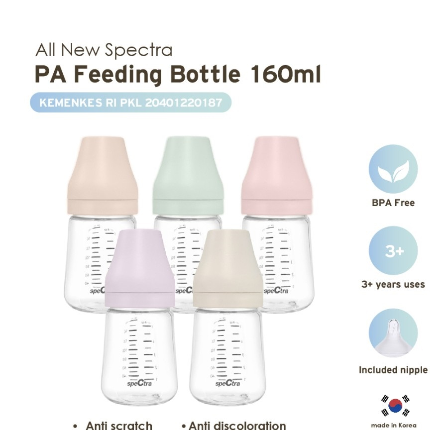 Spectra Baby Bottle PA 160ml Wide Neck