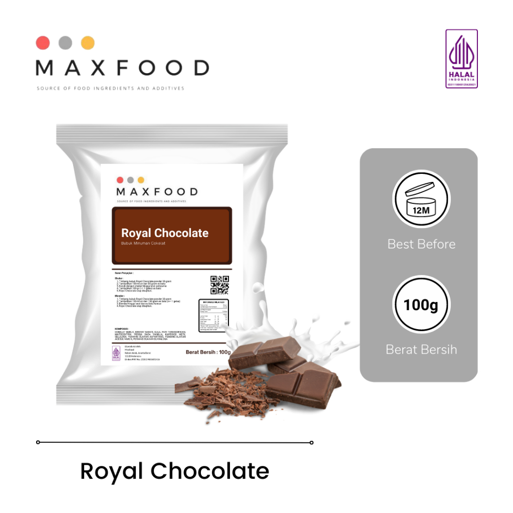 

Royal Chocolate / Bubuk Minuman Rasa Royal Coklat 100 GR