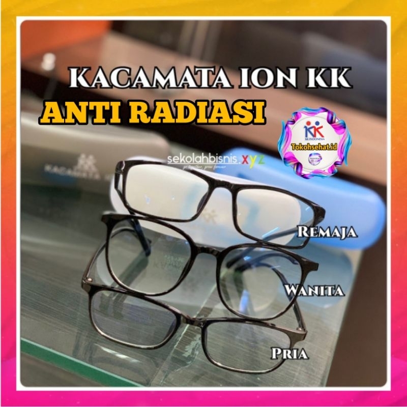 Kacamata Ion KK INDONESIA Kacamata Anti Radiasi Anti UV Anti Blue Light Gadget dan laptop kacamata pria wanita remaja Original KK Indonesia