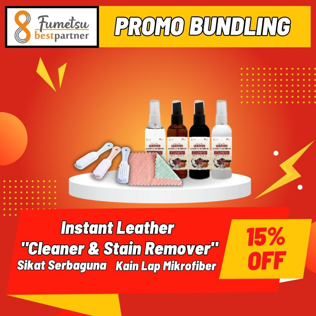 Pembersih Cleaner RemoverTas Jaket Kulit Pembersih Sofa Kulit Jok Kulit Dan  perawatan Kemasan 60ml Spray