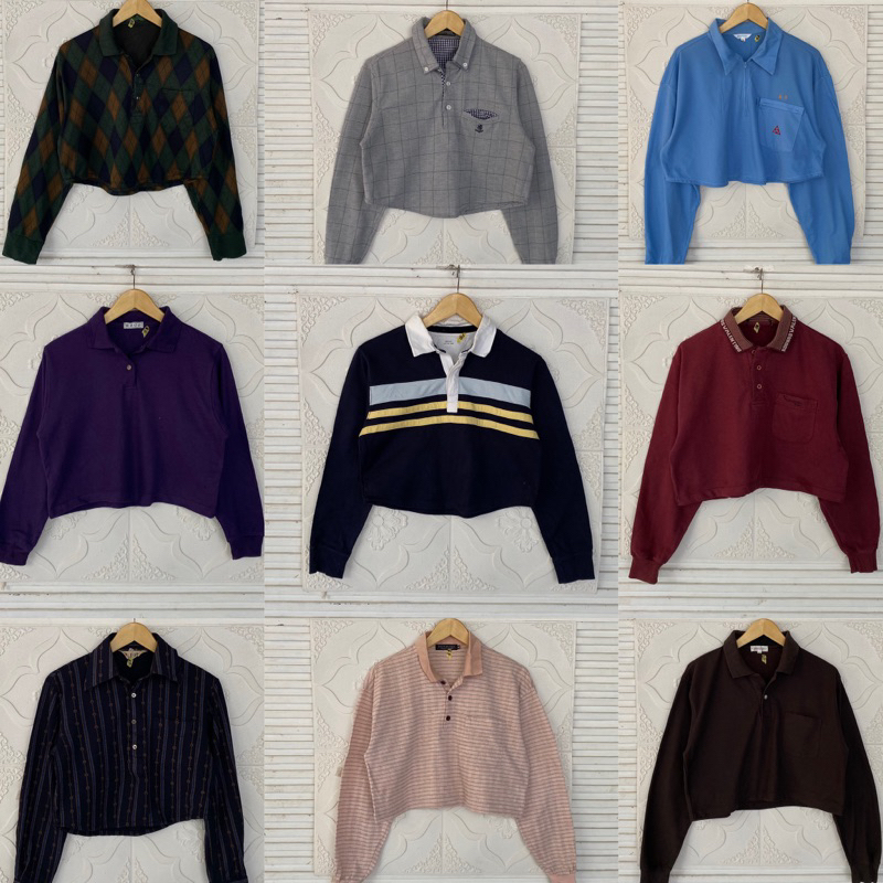 POLO PANJANG CROP TERMURAH / POLO CROP PANJANG CEWEK