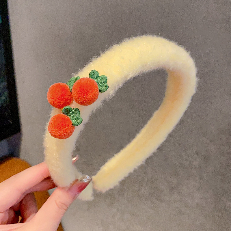 (Hello Girl)B64 Bando Anak Bulu Karakter Gaya Korea Import