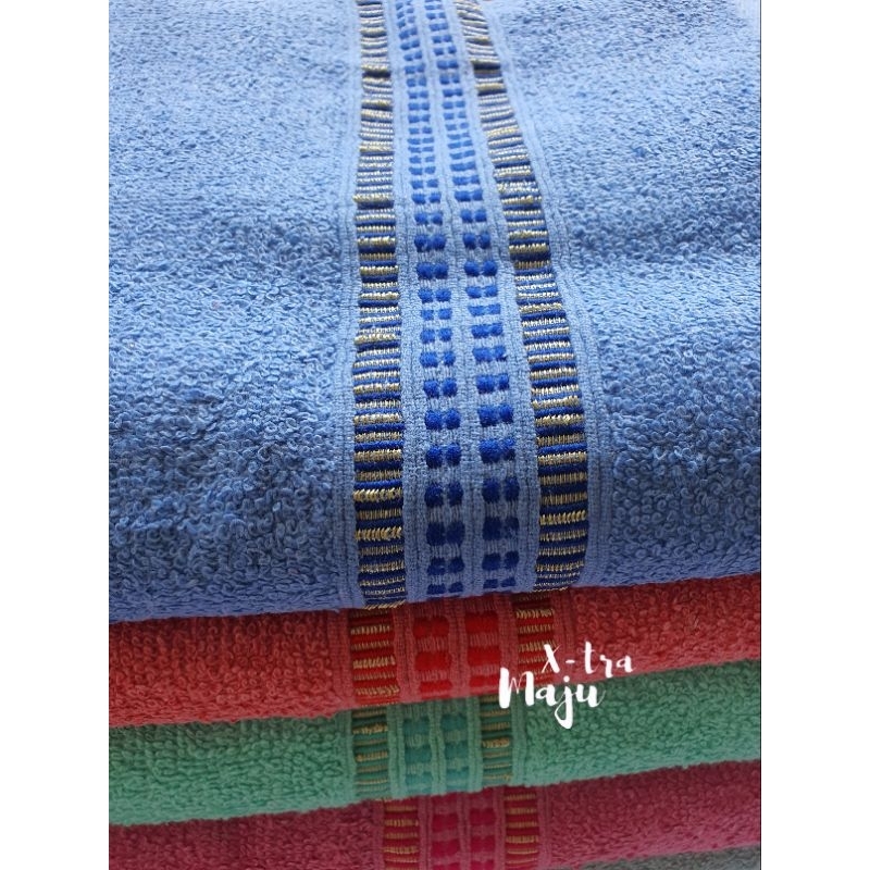 Handuk Mandi Jumbo size 70x140cm bahan Katun mudah meresap air Terlaris