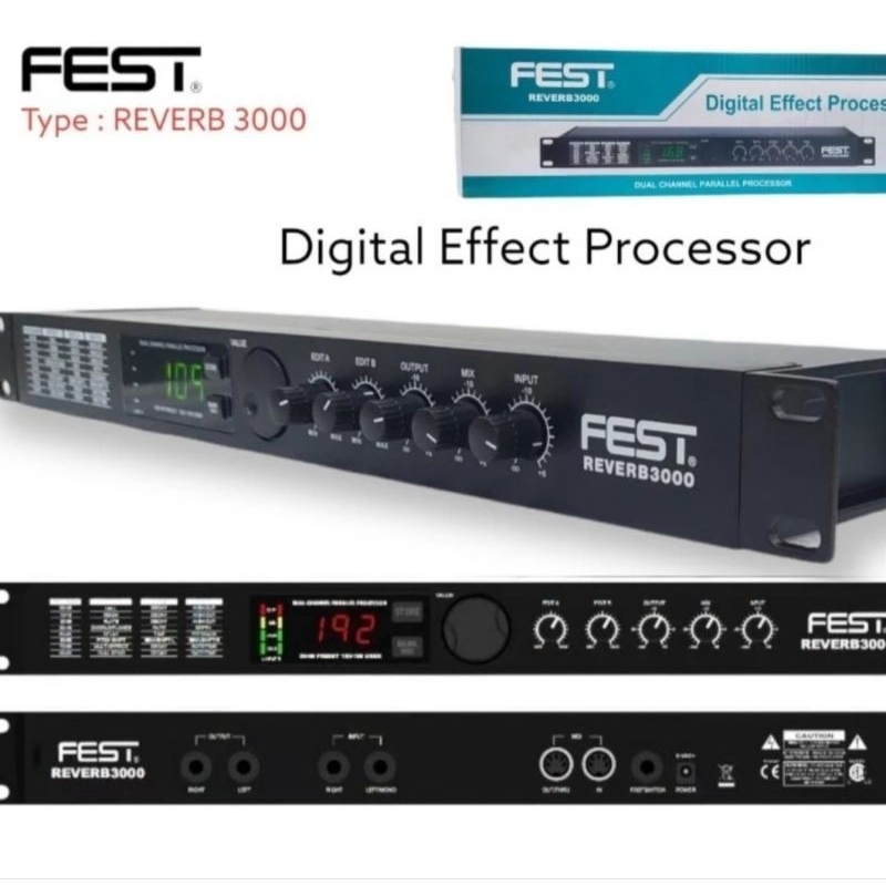 Effect Vocal FEST Reverb 3000 Digital Efek Vocal Reverb3000 ORIGINAL