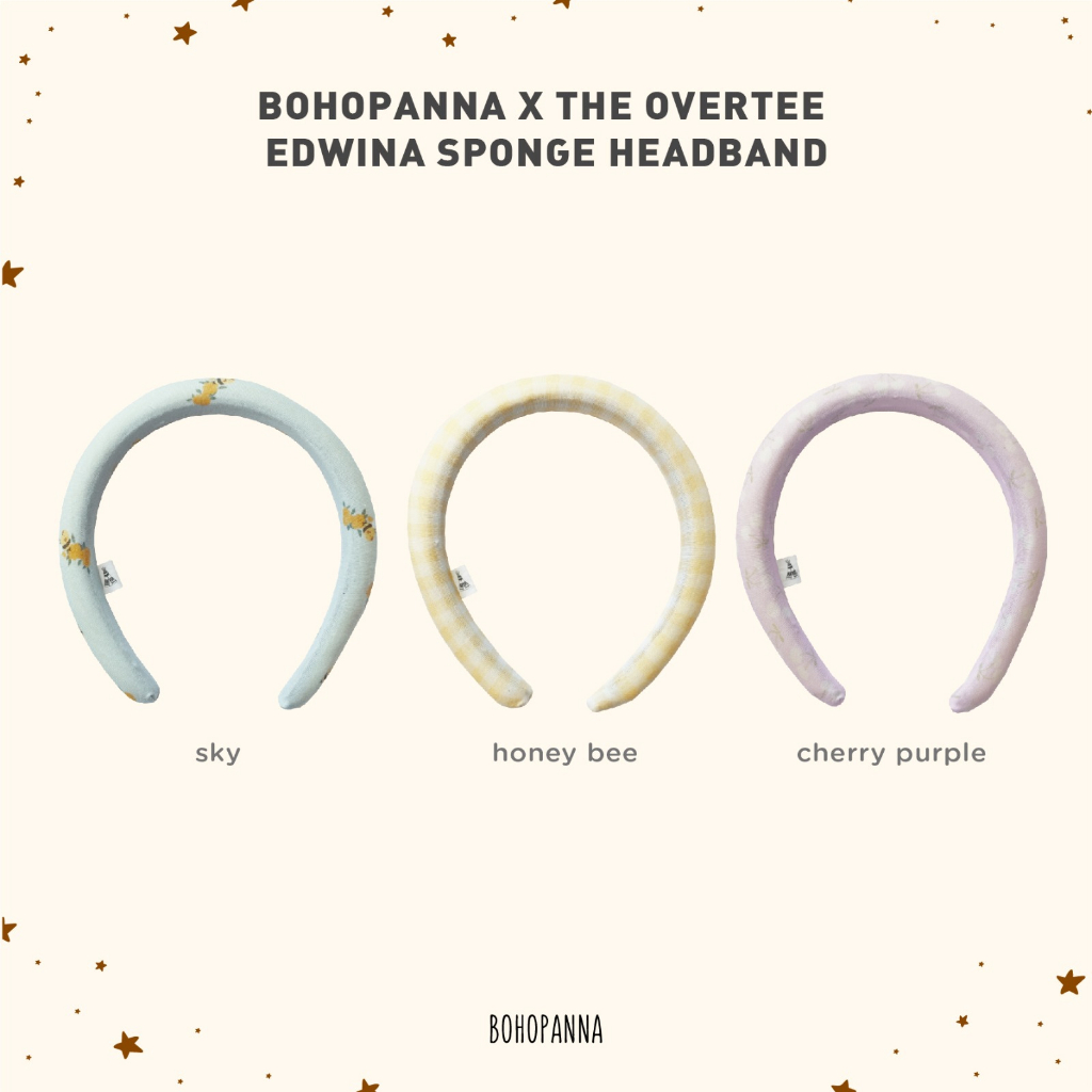Bohopanna X Overtee - Sponge Headband / Bando Anak Perempuan