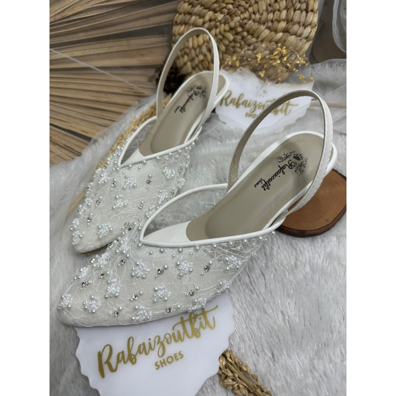 sepatu wedding marrisa  tali 5cm stiletto