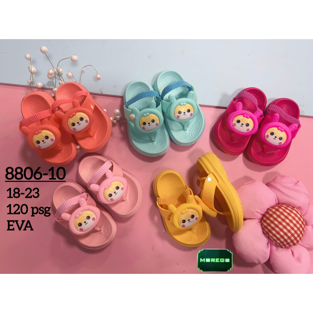 Sandal Jepit Anak Boneka Kelinci Lucu Let Tali Belakang
