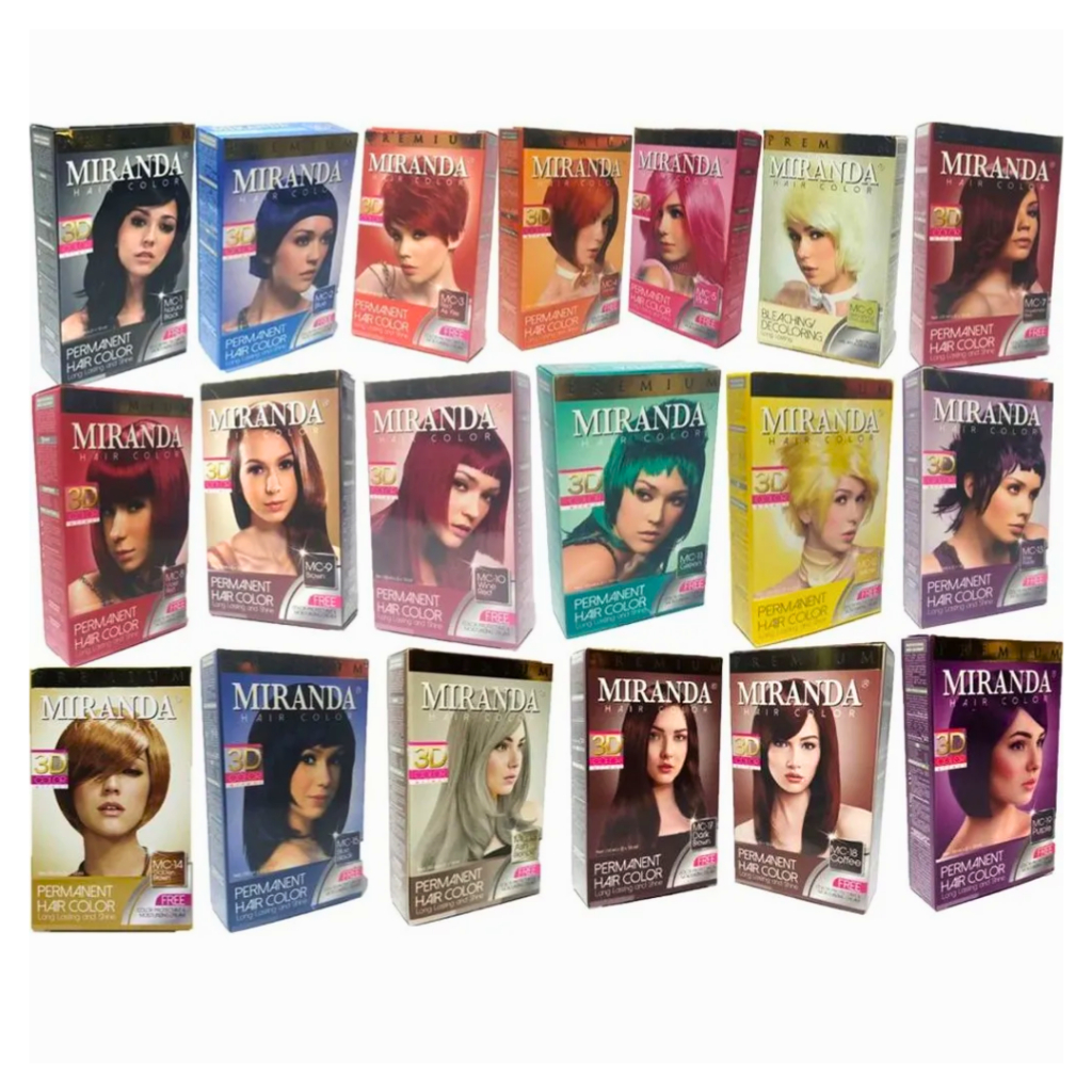 Ningrum - Miranda Hair Colour 30gr | Miranda Permanent Hair Color | Miranda Pastel Series | Cat Rambut Miranda | Semir Cat Rambut Pilihan Warna Terlengkap - Resmi BPOM - 8601
