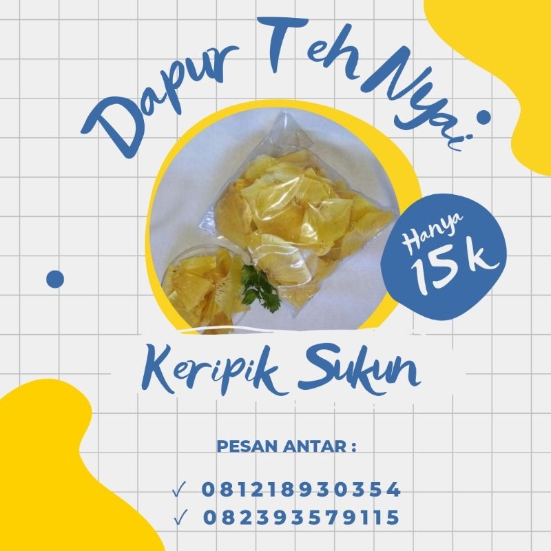 

KERIPIK||KERIPIK SUKUN||BERAT 250gr