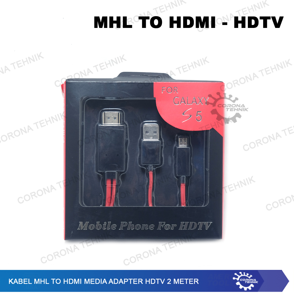 (HDTV Adapter) MHL 2 Meter Kabel HDMI to USB/Micro USB