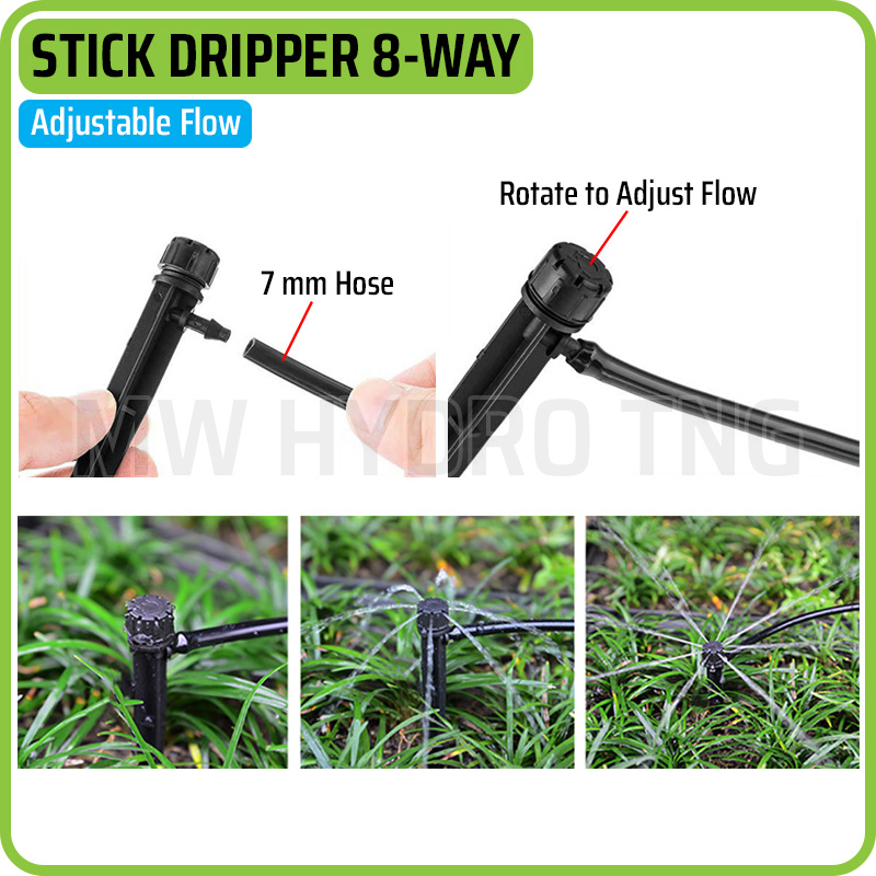 Stick Dripper / Drip Stick - Adjustable Full Circle 360 Degree