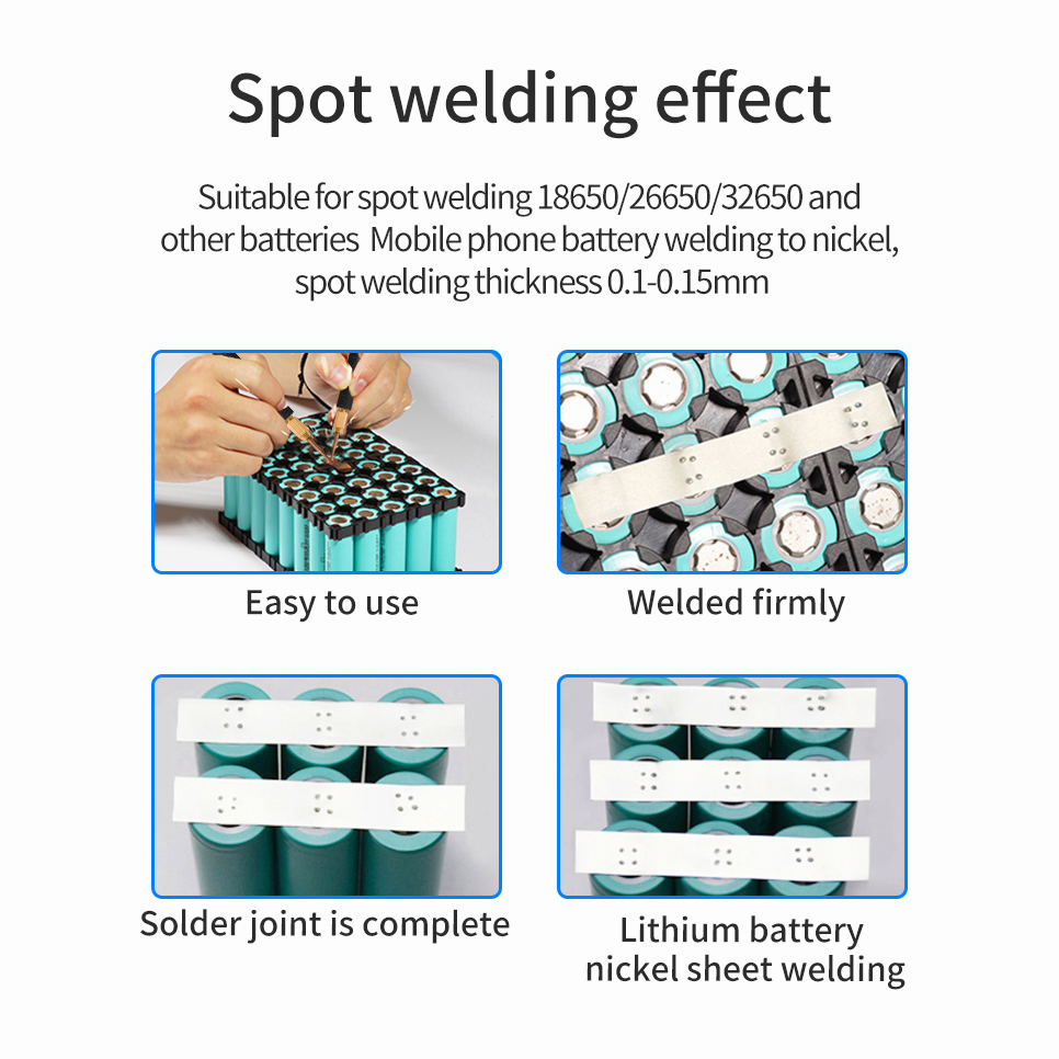 Mesin Genggam Pengelasan Titik 5000W Daya Tinggi Tukang Las Portabel Kaki Dilepas dan Pena Solder DIY 18650 Baterai Pengelasan