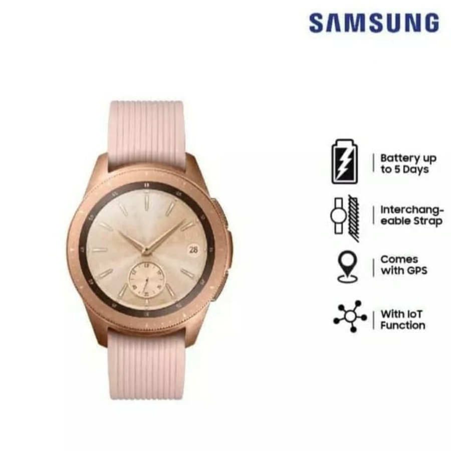 SAMSUNG WATCH GEAR S4 42MM ROSEGOLD RESMI SEIN NEW OLD STOCK FULLSET