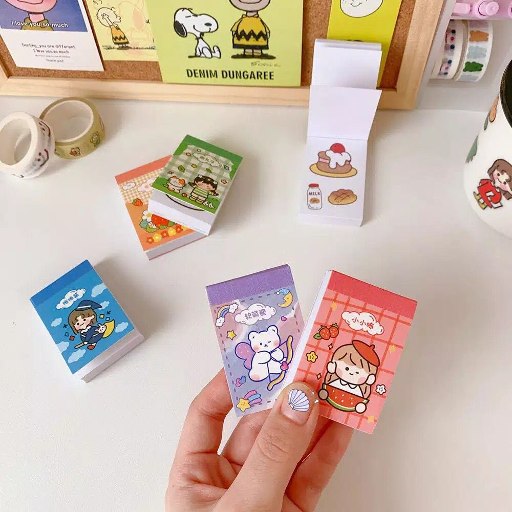 Stiker Momo Buku siap tempel/Buku Korea Lucu/Stiker Momo Lucu