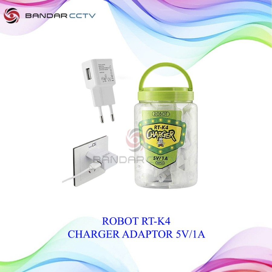 ROBOT RT-K4 CHARGER ADAPTOR 5V/1A/KEPALA CHARGER