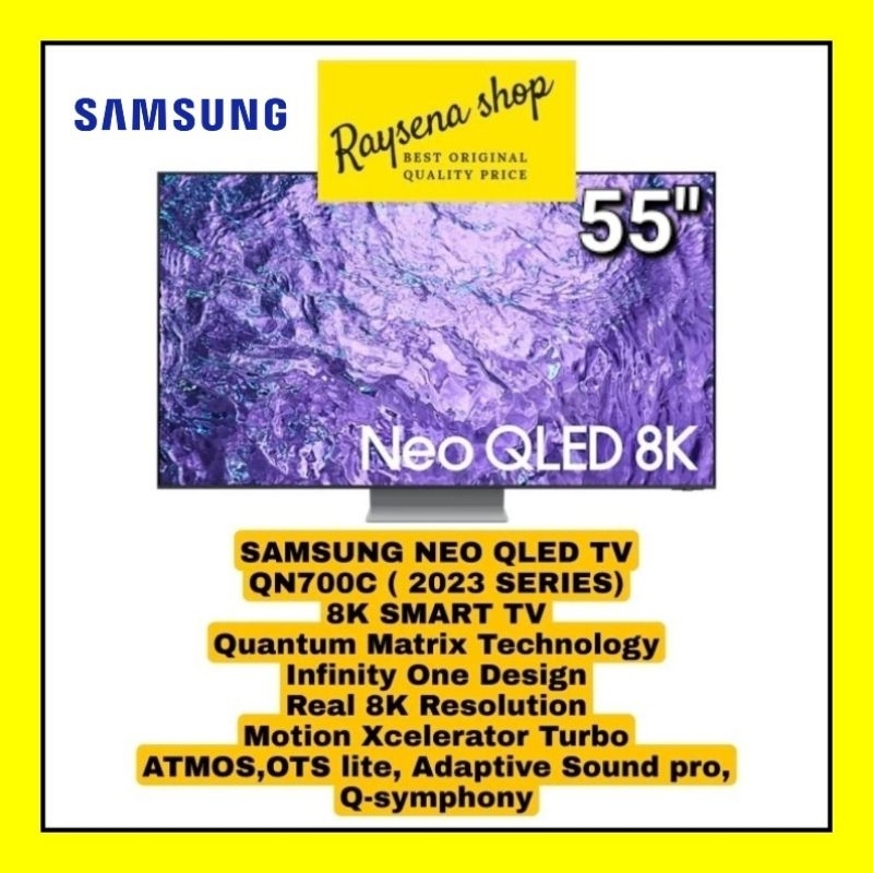 SAMSUNG 55 INCH NEW QLED 8K 55QN700C / QA55QN700C 8K NEO QLED SMART TV NEW 2023 55 INCH