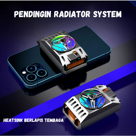 X37 Kipas Gaming Funcooler Mobile Cooling Radiator Fancooler Kipas Pendingin HP 2 Speed For MLBB PUBG MOBIlE