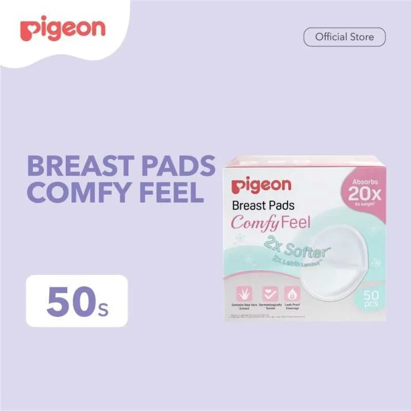 Pigeon Breastpad Comfy Feel 2x Softer/Pigeon Breast Pads Penadah Asi Rembes