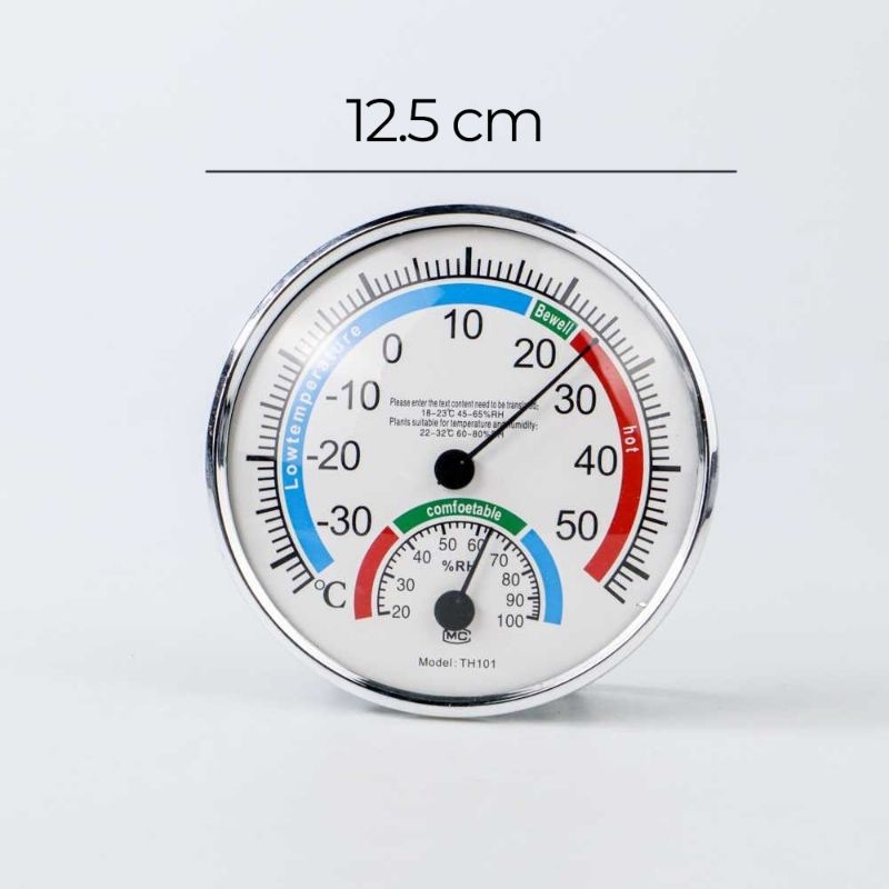 thermometer dan Hygrometer analog tanpa batre