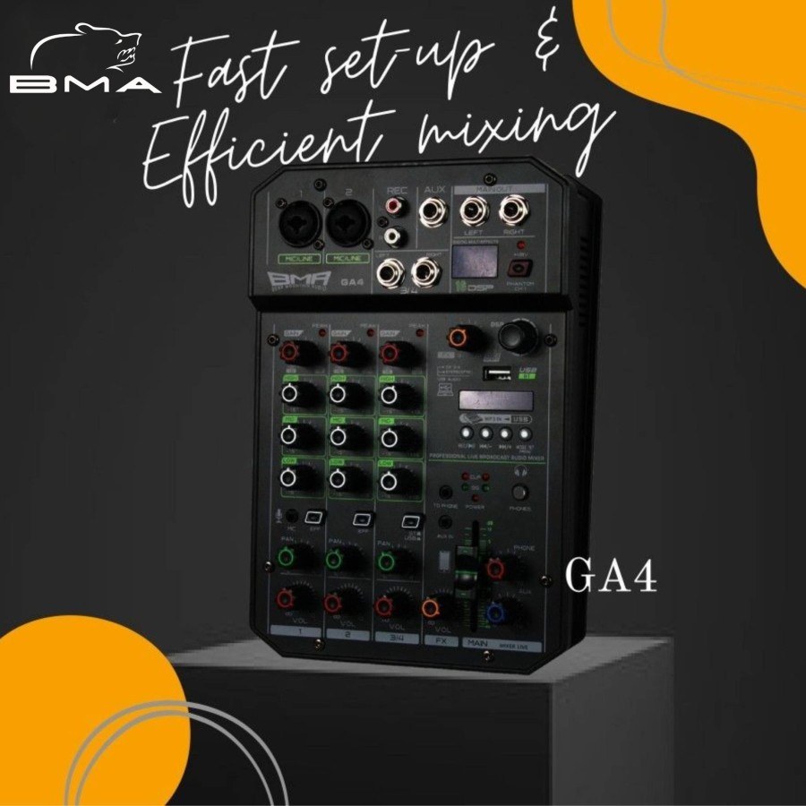 MINI MIXER BMA GA4 / MIXER 4 CHANNEL
