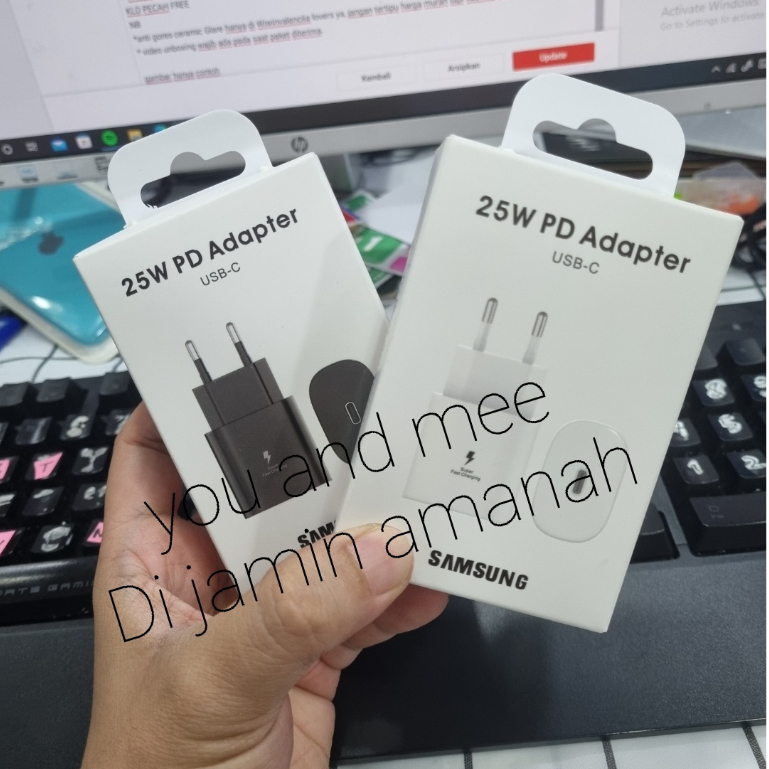 Original 100% 25W Adaptor SUPER Fast Charging &quot;Kepala Charger&quot; Samsung USB C Type Galaxy Note 20 20Ultra 10 10+ 9 8 S23 Plus S22 Ultra S21 S20 S10 Lite S9 S8 Travel Chargeran HP Isi Daya Cepat ORI ASLI Pengisian Bagus Sekali 3.0 A 5.0 V 5G 25 W AN Persen