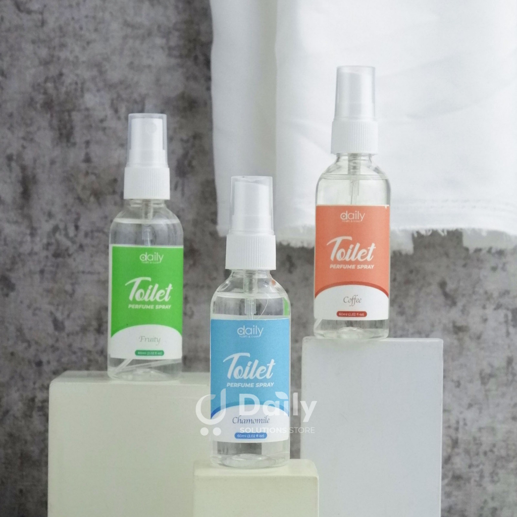 PARFUM TOILET DAILY TOILET PERFUME SPRAY PENGHARUM TOILET MENGHILANGKAN BAU TIDAK SEDAP 60ml