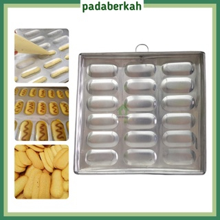 Loyang Lidah Kucing/ Cetakan Kue Lidah Kucing/Cetakan Kue Kering Lidah Kucing (18 Lubang) Alumunium/