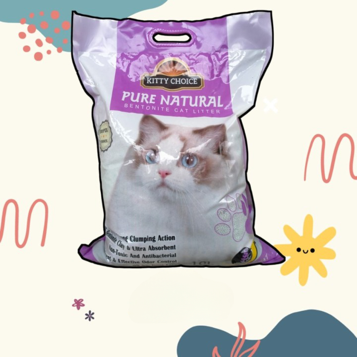 Pasir Kucing Gumpal Super Wangi KITTY CHOICE 10L Minim Debu