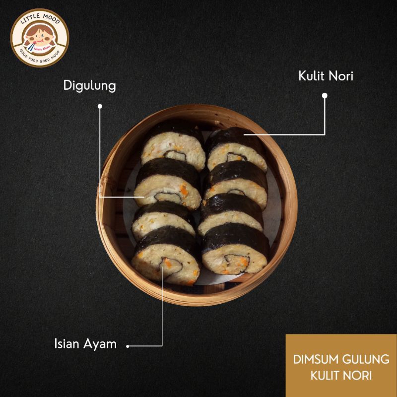 

Dimsum Gulung Kulit Nori Isi Ayam (FROZEN)