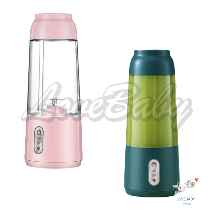 [1KG 3PCS] LBS Juice Blender 4 Pisau Portable Juicer Cup Pembuat Jus Elektrik Rechargeable Mini Mixer Ice Crusher 300ml