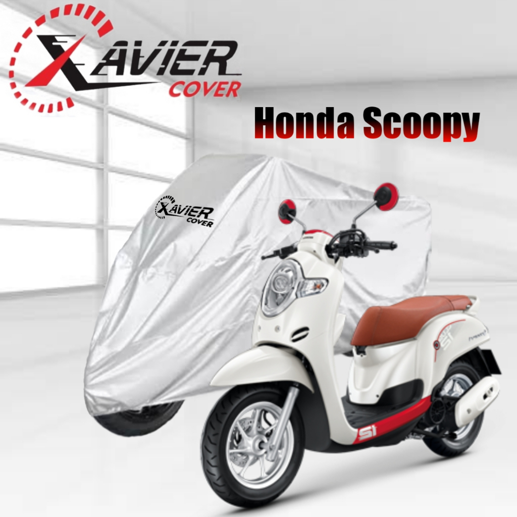 Cover / Sarung Motor Honda Scoopy Cover SILVER Waterproof