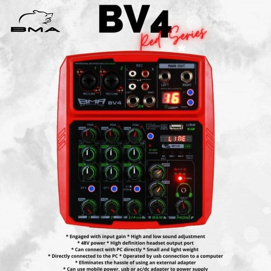 MINI MIXER BMA BV4 / MIXER 4 CHANNEL