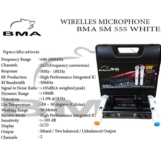 MIC BMA SM-555 White Series