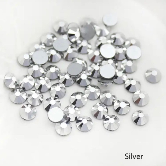 50gram Mote Tabur Gosok Hotfix Paket Crystal Aksesoris Hijau Gamis Swarovski - 2mm
