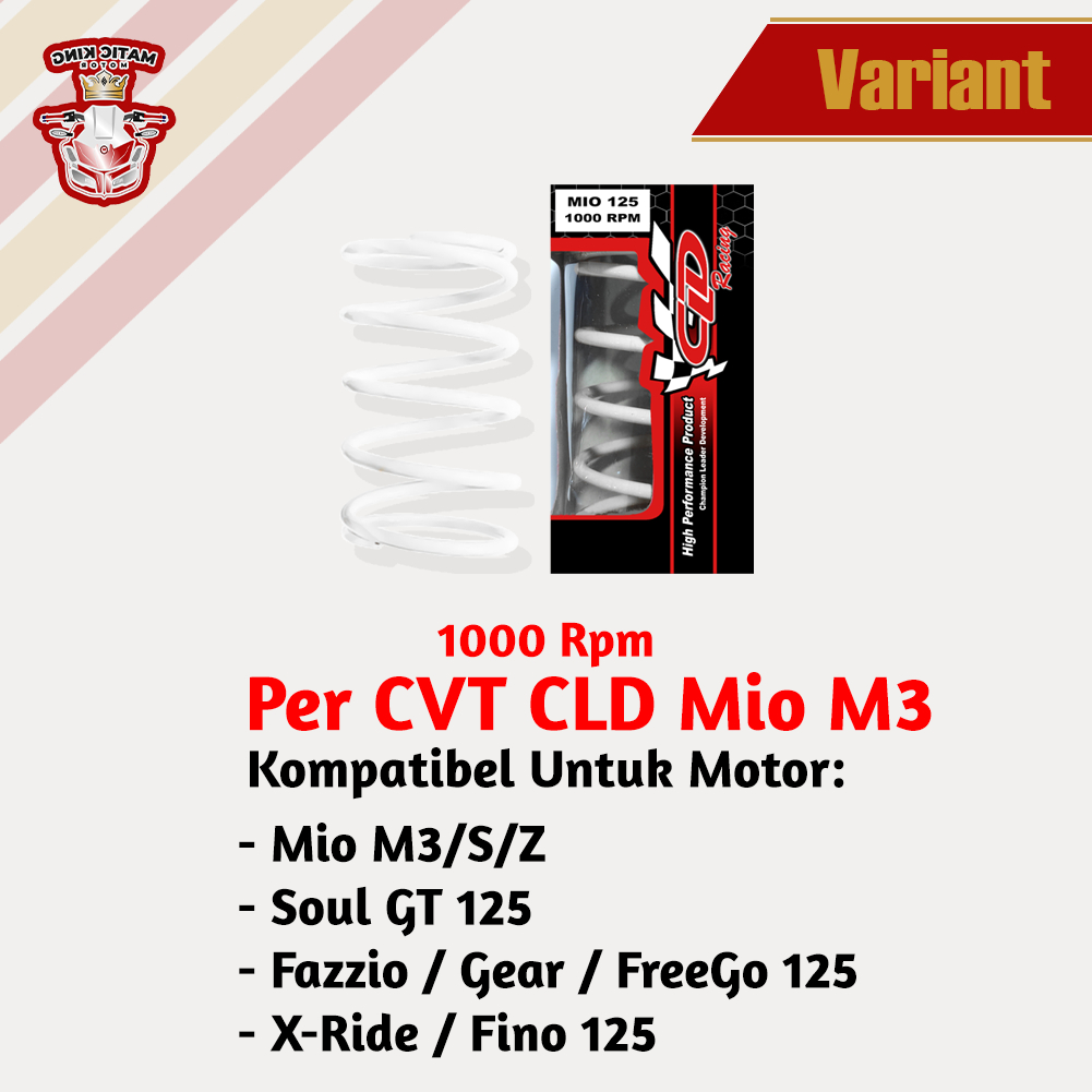 Per CVT Yamaha Mio J Fino Soul GT X-Ride 115 Fi 54P CLD Racing 1000 RPM