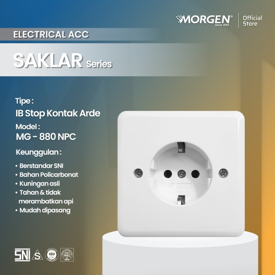 Morgen IB Saklar Stop Kontak B Series All Type Premium SNI Super Murah